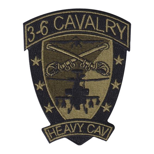 3-6 CAV Fort Bliss U.S. Army Custom Patches