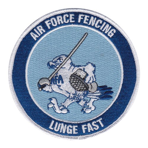 USAFA Fencing Lunge Fast USAF Academy U.S. Air Force Custom Patches