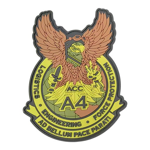 HQ ACC A4 Custom Patches | Headquarters Air Combat Command A4 Patch