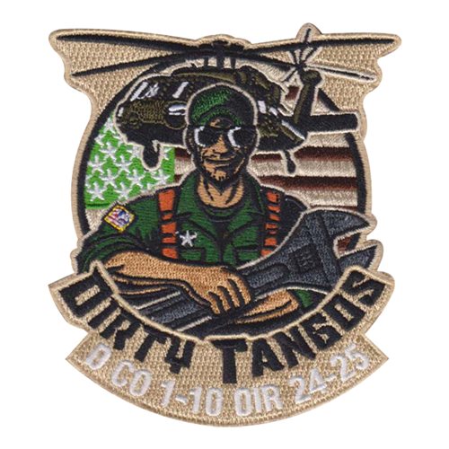 D Co 1-10 U.S. Army Custom Patches