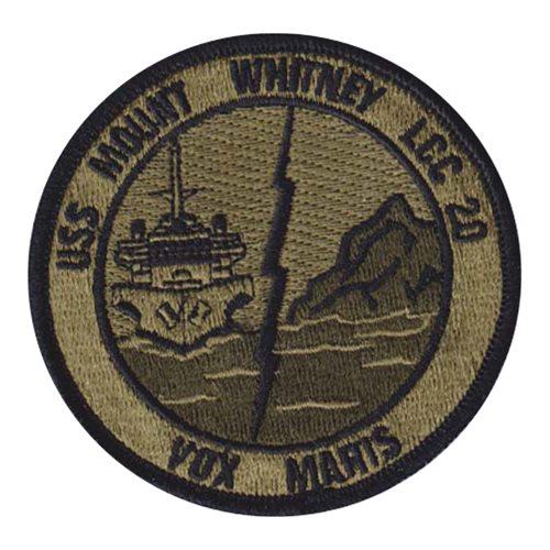 USS Mount Whitney Custom Patches | United States Ship Mount Whitney Patch