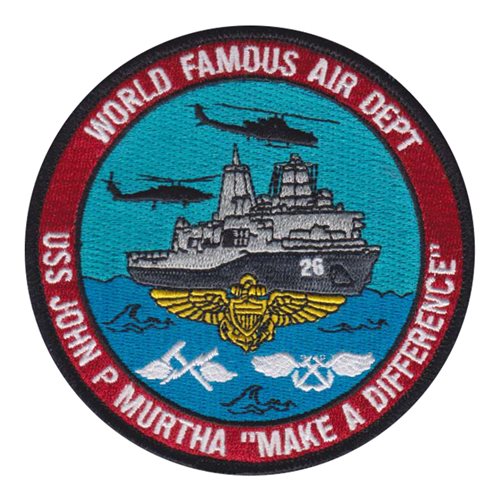 USS John P Murtha U.S. Navy Custom Patches