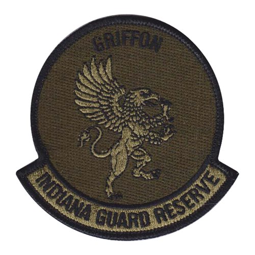 Indiana Guard Reserve ANG Indiana Air National Guard U.S. Air Force Custom Patches