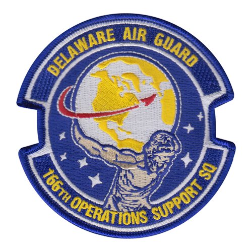 166 OSS ANG Delaware Air National Guard U.S. Air Force Custom Patches