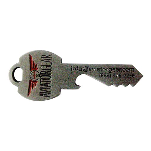 Aviator Gear Key Bottle Opener Back SAMPLE