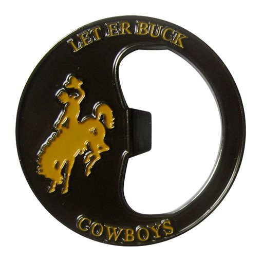 Let er Buck Cowboys Bottle Coin Opener