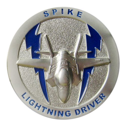 62 FS Satin Silver Plated Challenge Coin back