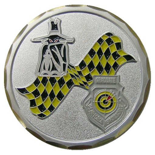 19 WPS Satin Silver Plated Challenge Coin