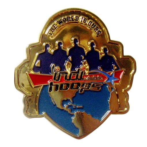 Indi Hoops Shiny Gold Plated Challenge Coin