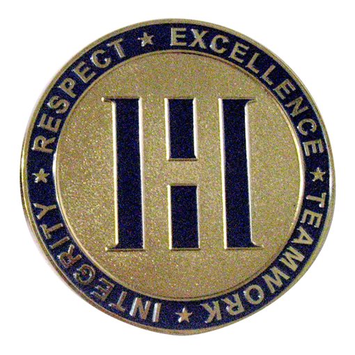 IRET Shiny Gold Plated Challenge Coin