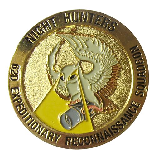 62 EATKS Night Hunters OFS International Shiny Gold Plated Challenge Coin