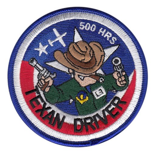 T-6A Texan Driver 500 Hours Patch