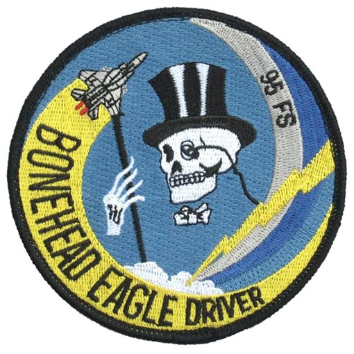 95 FS F-15 Pilot Bonehead Eagle Driver Patch