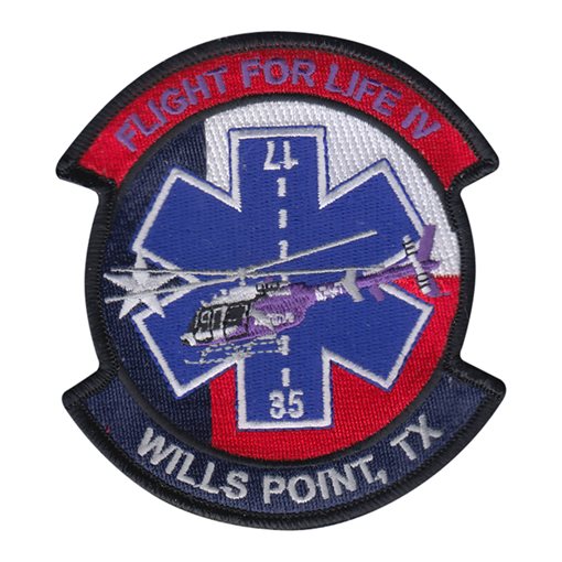 Wills Point Texas Flight For Life IV Patch (AG11438) SAMPLE