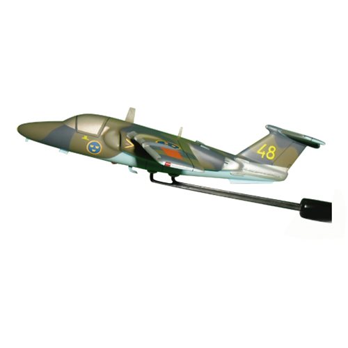 Swedish Air Force Saab 105 Airplane Model Briefing Stick - View 2