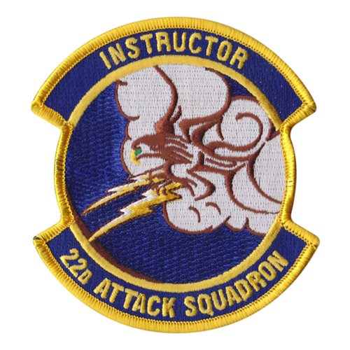 22 ATKS Instructor Patch | 22d Attack Squadron Patch