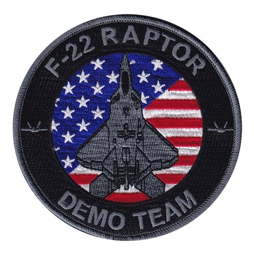 F-22 Demo Team Black Patch | F-22 Raptor Demonstration Team