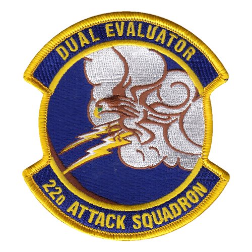 22 ATKS Dual Evaluator Patch | 22nd Attack Squadron Patches