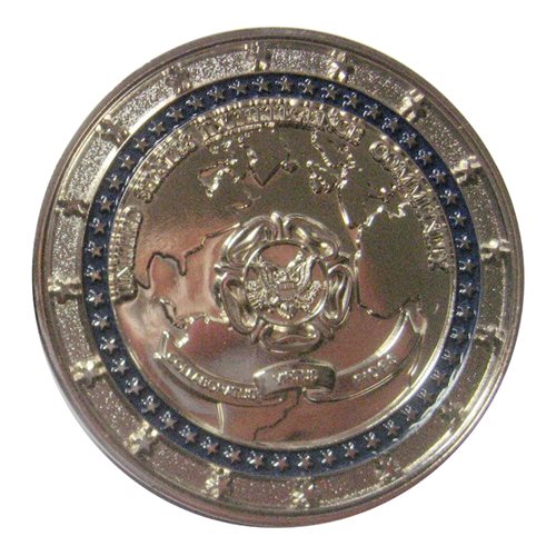 Intelligence Community CFO (silver) Challenge Coin - View 2