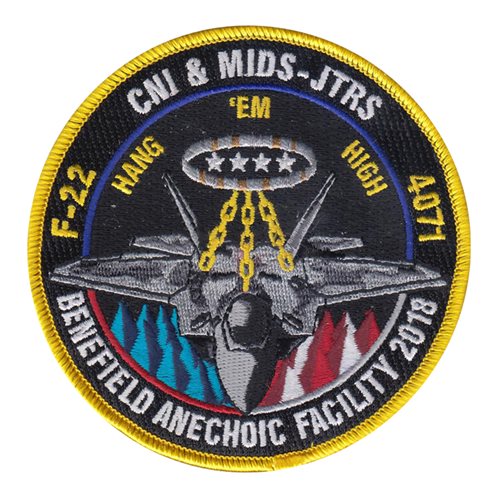 411 FLTS F-22 BAF 2018 Patch | 411th Flight Test Squadron Patches