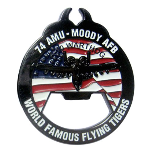 74 AMU Bottle Opener Challenge Coin - View 2