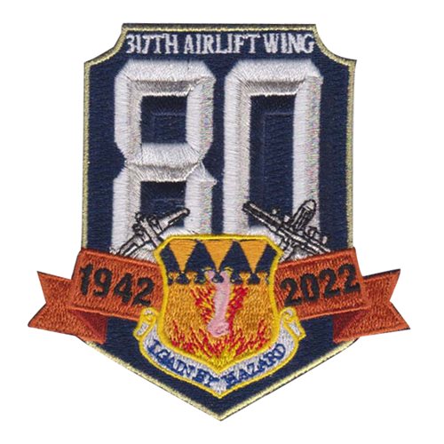 317 AW 80th Anniversary Patch