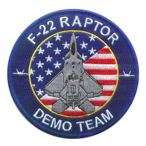 F-22 Demo Team Blue Patch | F-22 Raptor Demonstration Team Patches