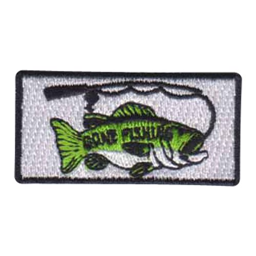 3 SOS Gone Fishing Pencil Patch  3rd Special Operations Squadron Patches
