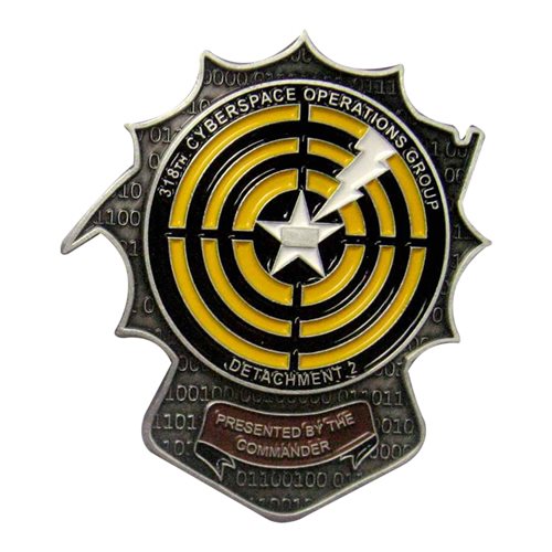 318 COG Det 2 Wraiths Commander Challenge Coin - View 2