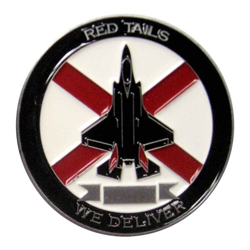 100 FS Red Tails We Deliver Challenge Coin - View 2