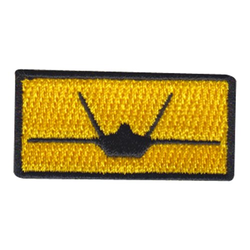 199 FS F-22 Black Yellow Pencil Patch | 199th Fighter Squadron Patches