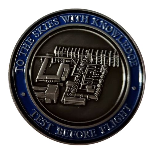 716 TS Test Before Flight Challenge Coin - View 2