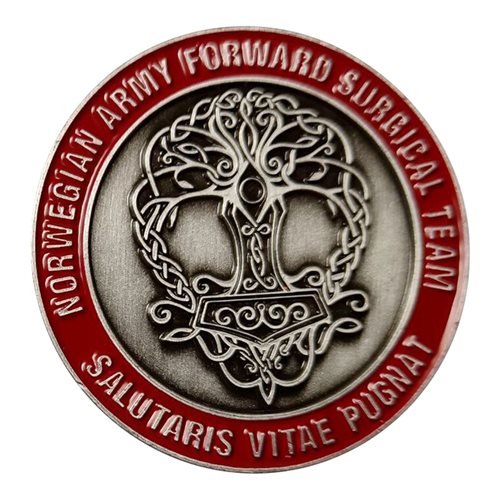 Norwegian Army Forward Surgical Team Challenge Coin - View 2