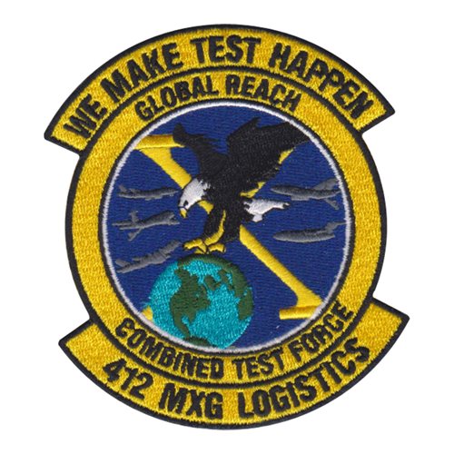 412 MXG Global Reach Patch | 412th Maintenance Group Patches