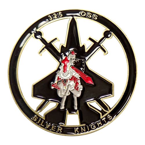 325 OSS F-35 Silver Knights Challenge Coin - View 2