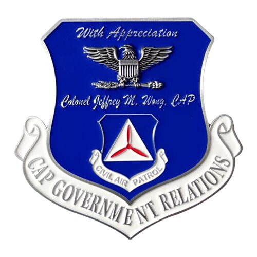 CAP Government Relations Commander Challenge Coin - View 2