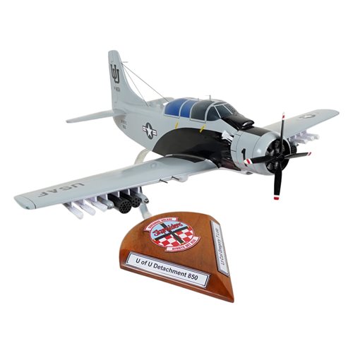 Design Your Own A-1E Skyraider Custom Aircraft Model - View 5