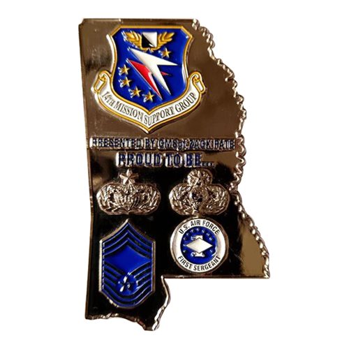 14 MSG Presented by the Commander Challenge Coin - View 2