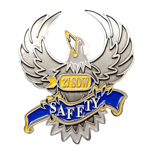 27 SOW Safety Steadfast Line Challenge Coin