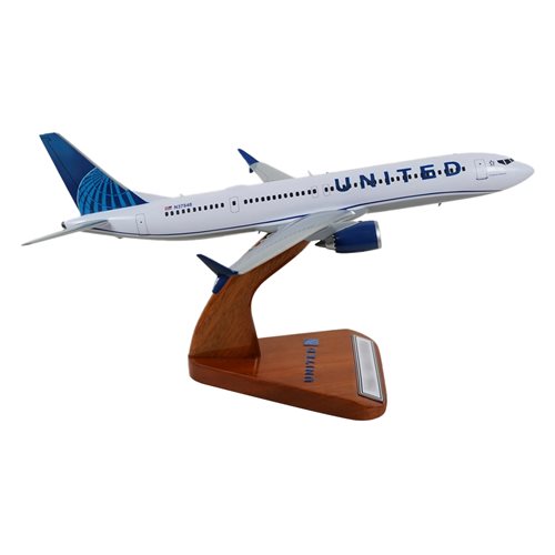 United Airlines B737-Max 9 Custom Aircraft Model - View 4