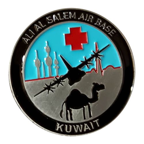 386 EAES Ali AI Salem Air Base Kuwait Challenge Coin - View 2