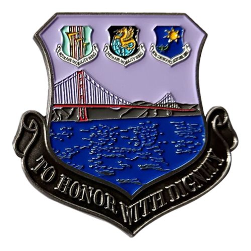 Travis AFB The Best in the west to Honor with Dignity Challenge Coin - View 2