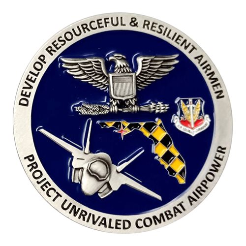 325 FW Checkertail Deputy Commander Challenge Coin  - View 2