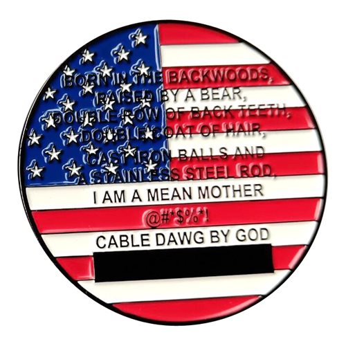 379 ECS Cable Dawgs Challenge Coin - View 2