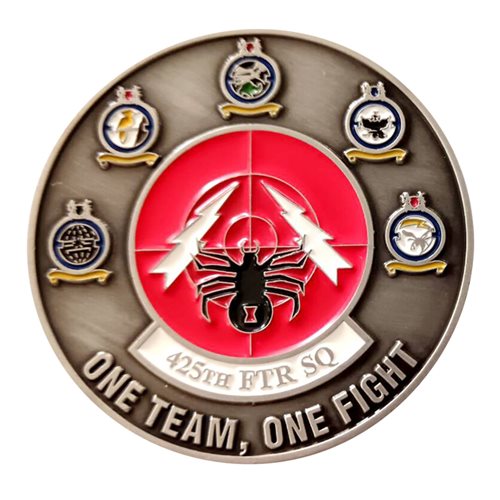 425 FS Black Widows Outgoing Challenge Coin - View 2