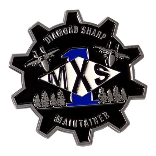 142 MXS Diamond Sharp Maintainer Challenge Coin - View 2