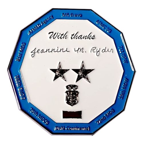 Air Force Medical Agency Maj Gen Jeannine M. Ryder Command Coin - View 2