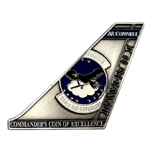 344 ARS Commander KC-46 Tail Flash Coin - View 2