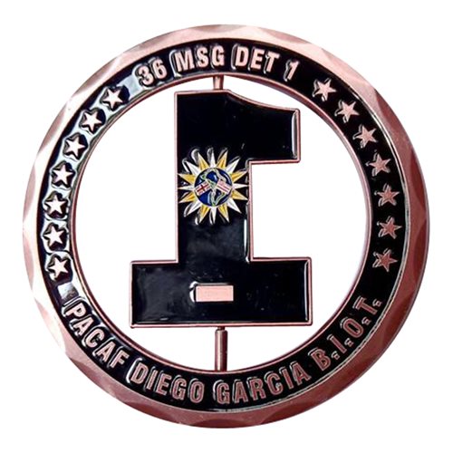 36 MSG Det 1 Commander Spinner Challenge Coin - View 2