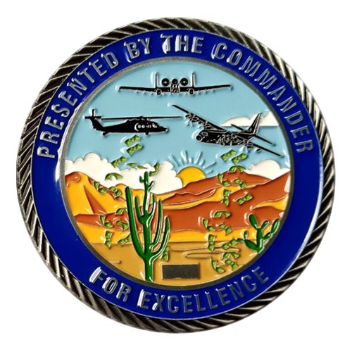 355 CPTS Commander Challenge Coin  - View 2